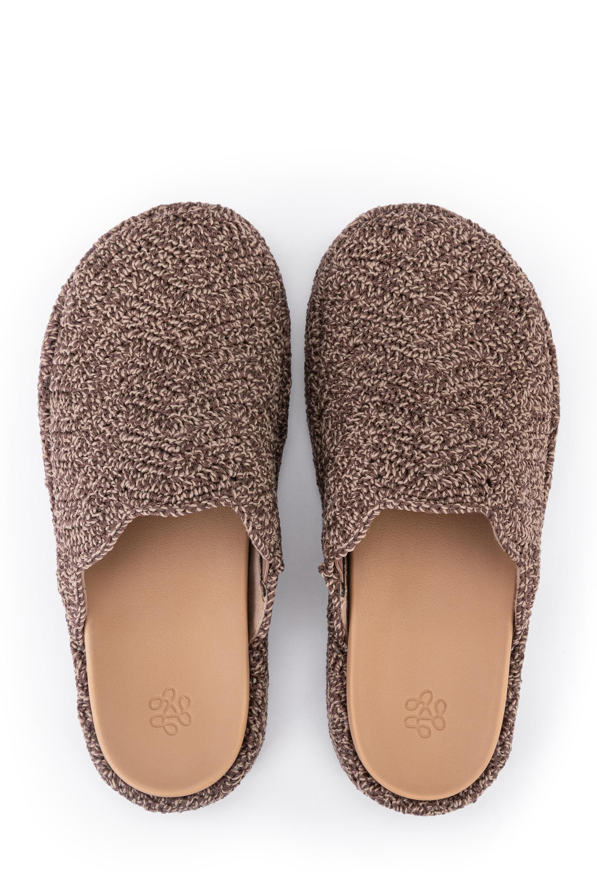 Bryn Slip On Crochet Clog, Main, color, Nutmeg Static Ripple