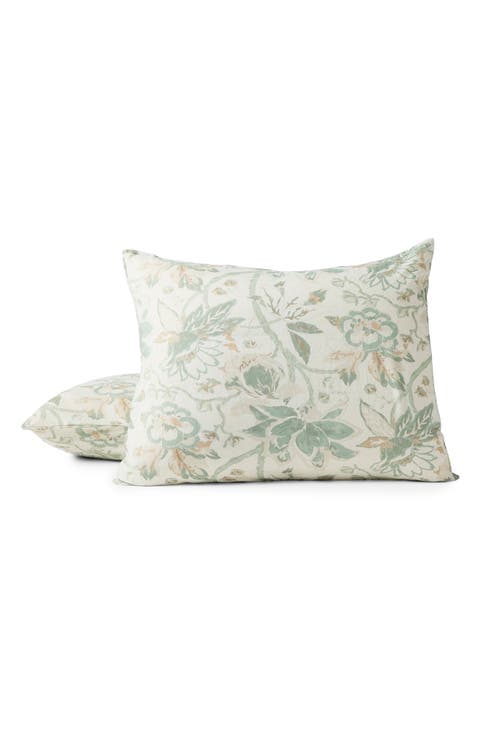 Sea Bloom Linen & Organic Cotton Pillow Sham