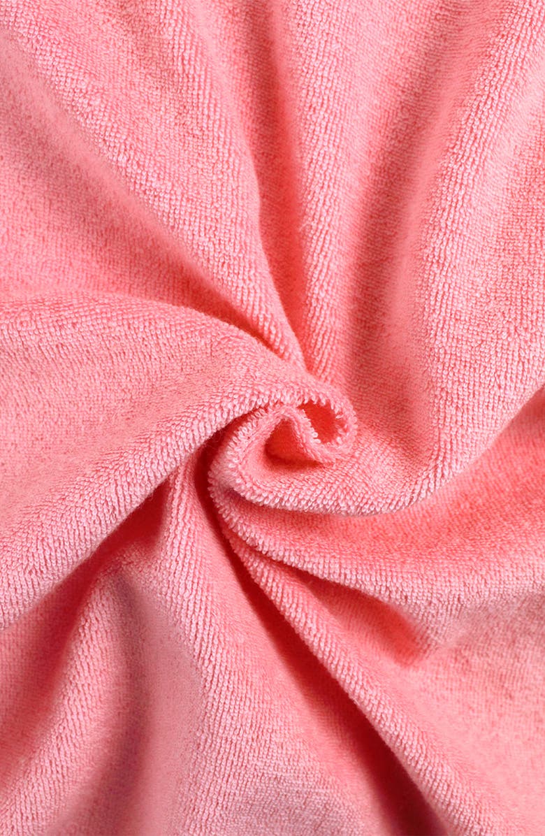 RuffleButts Terry Cloth Swim Cover-Up, Alternate, color, Bubblegum Pink