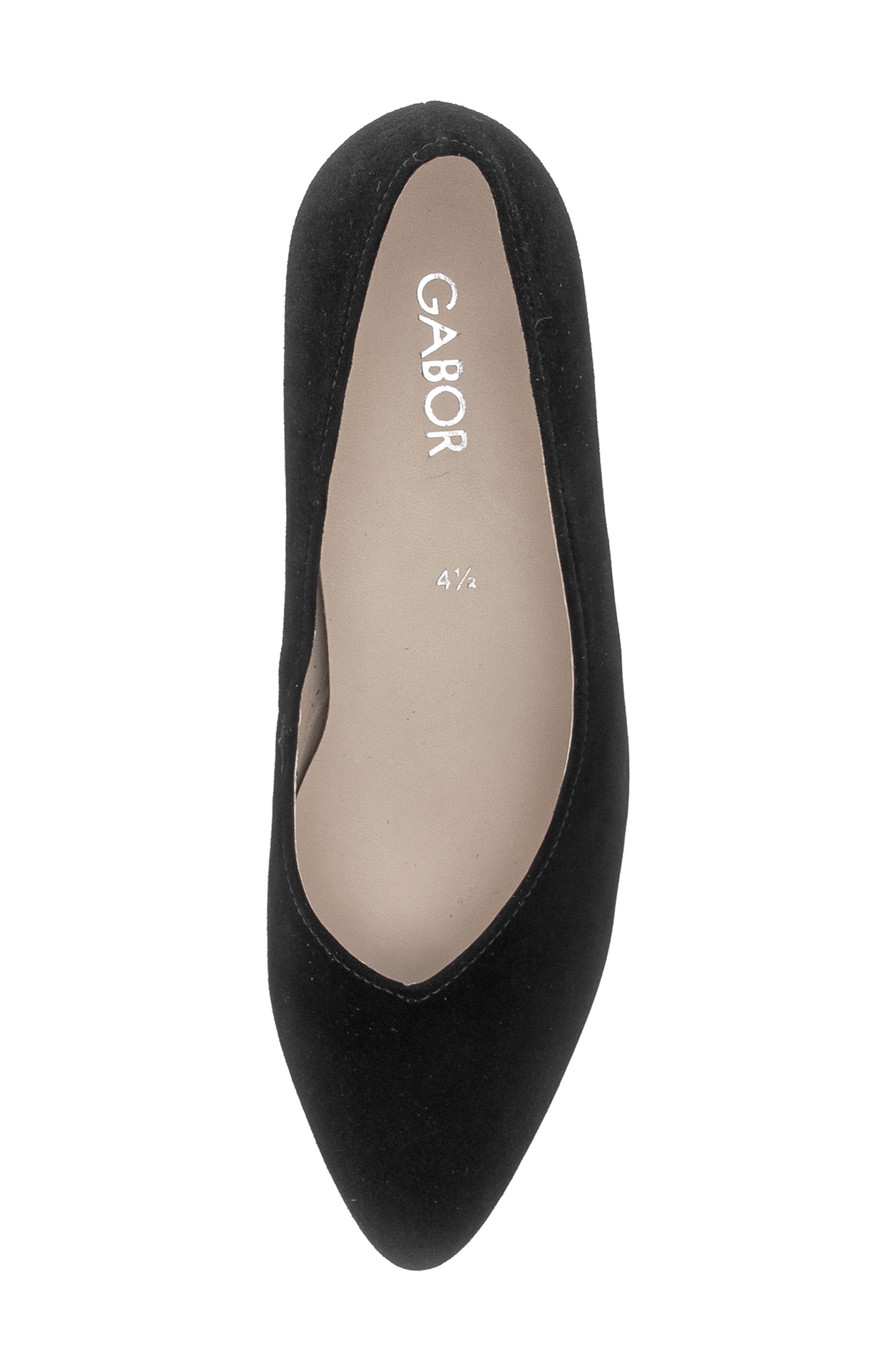 Ona Leather Pump, Alternate, color, BLACK