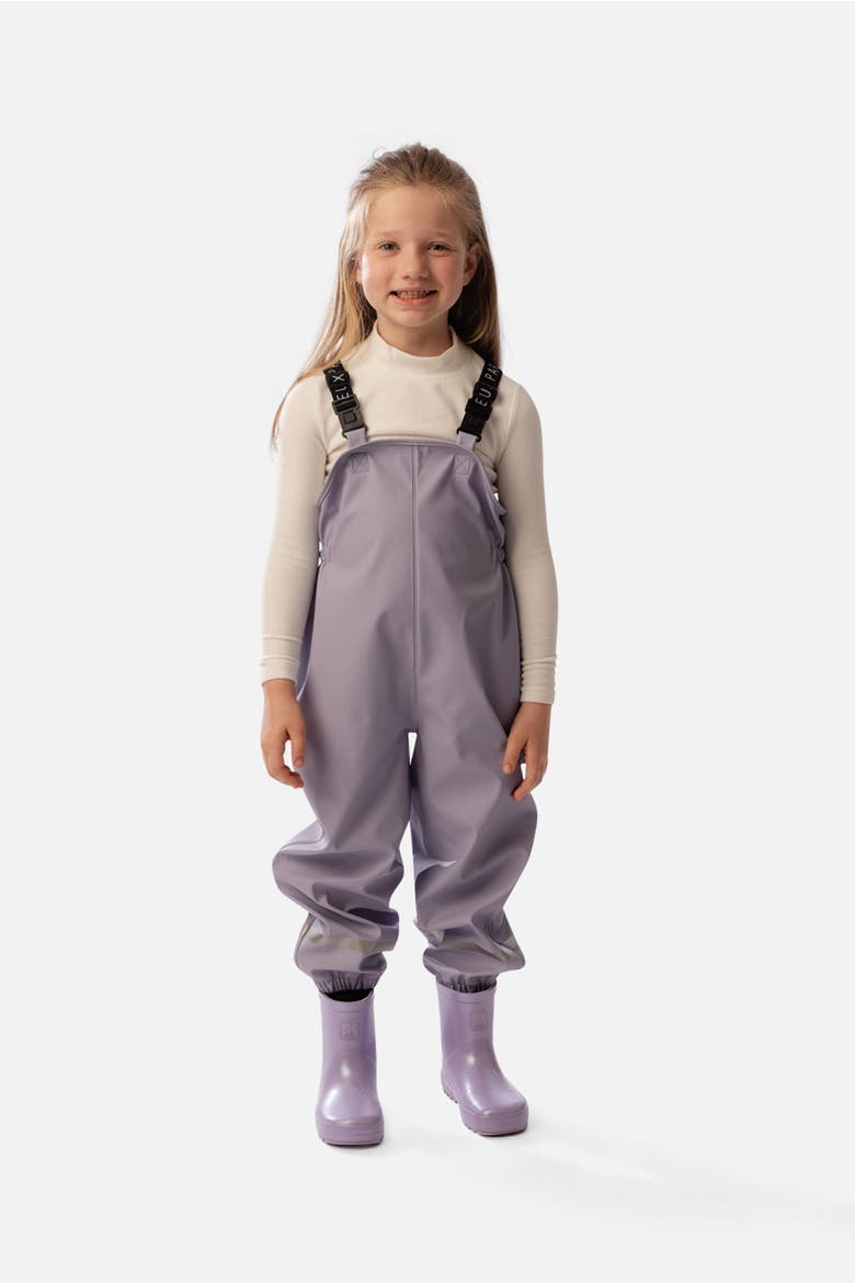 Rain Reflective Strip Adjustable Suspender Overalls, Alternate, color, Mauve