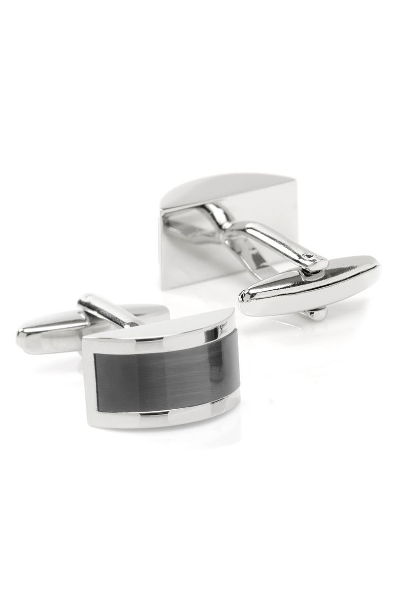 Cufflinks, Inc. Cat's Eye Cuff Links, Alternate, color, Black
