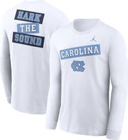 Jordan Brand Men's Jordan Brand White North Carolina Tar Heels Two-Hit Classic Location Long Sleeve T-Shirt