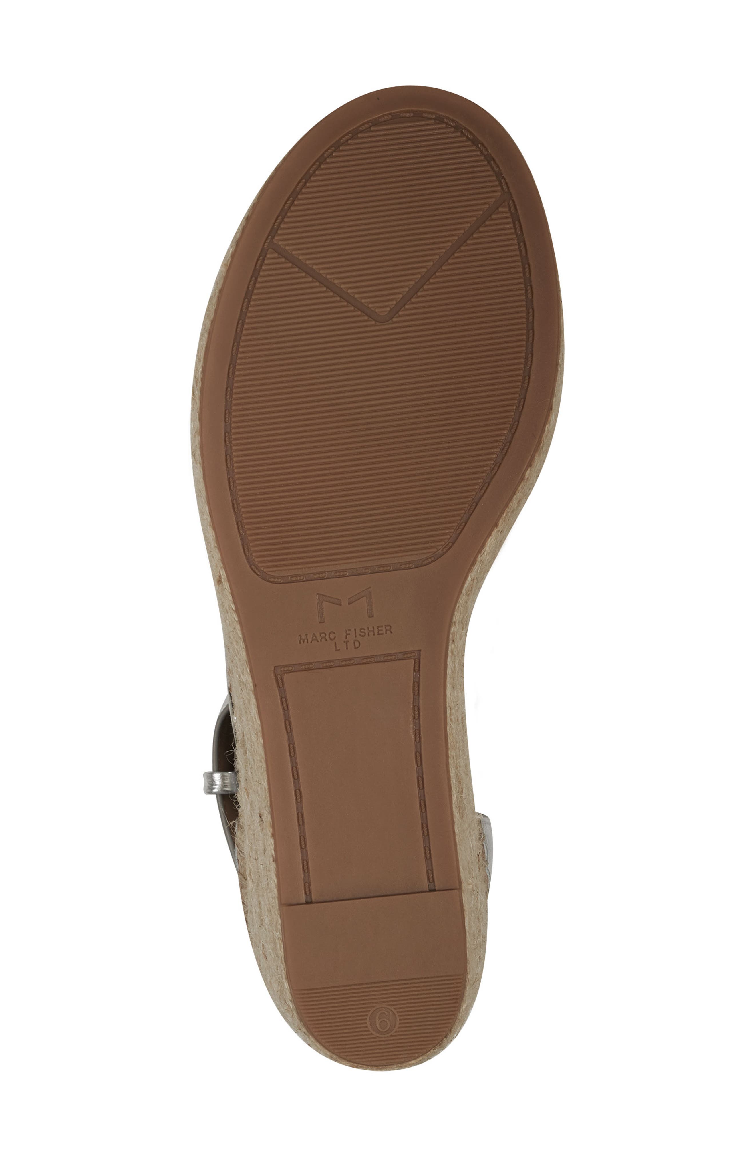 Aylon Espadrille Sandal, Alternate, color, SILVER LEATHER