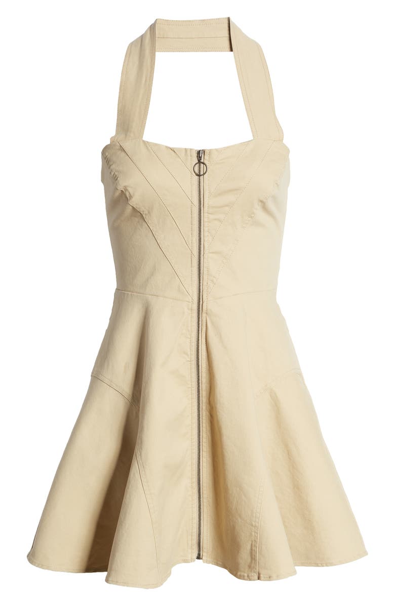 Bardot Lee Cotton Halter Minidress, Alternate, color,