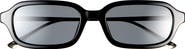 Tory Burch 53mm Rectangular Sunglasses