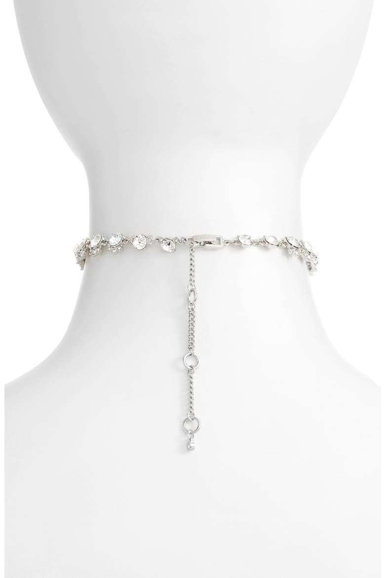 Crystal Choker, Alternate, color, SILVER