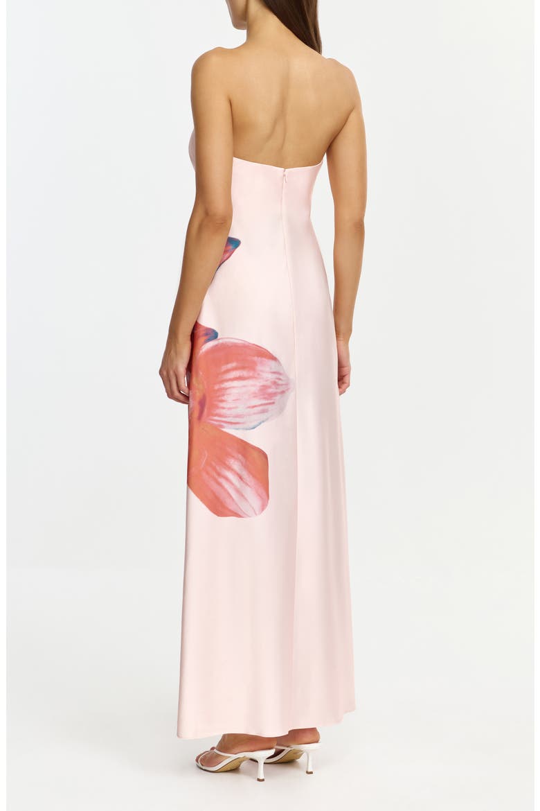 Esme Strapless Maxi Dress, Alternate, color, PINK TANGERINE