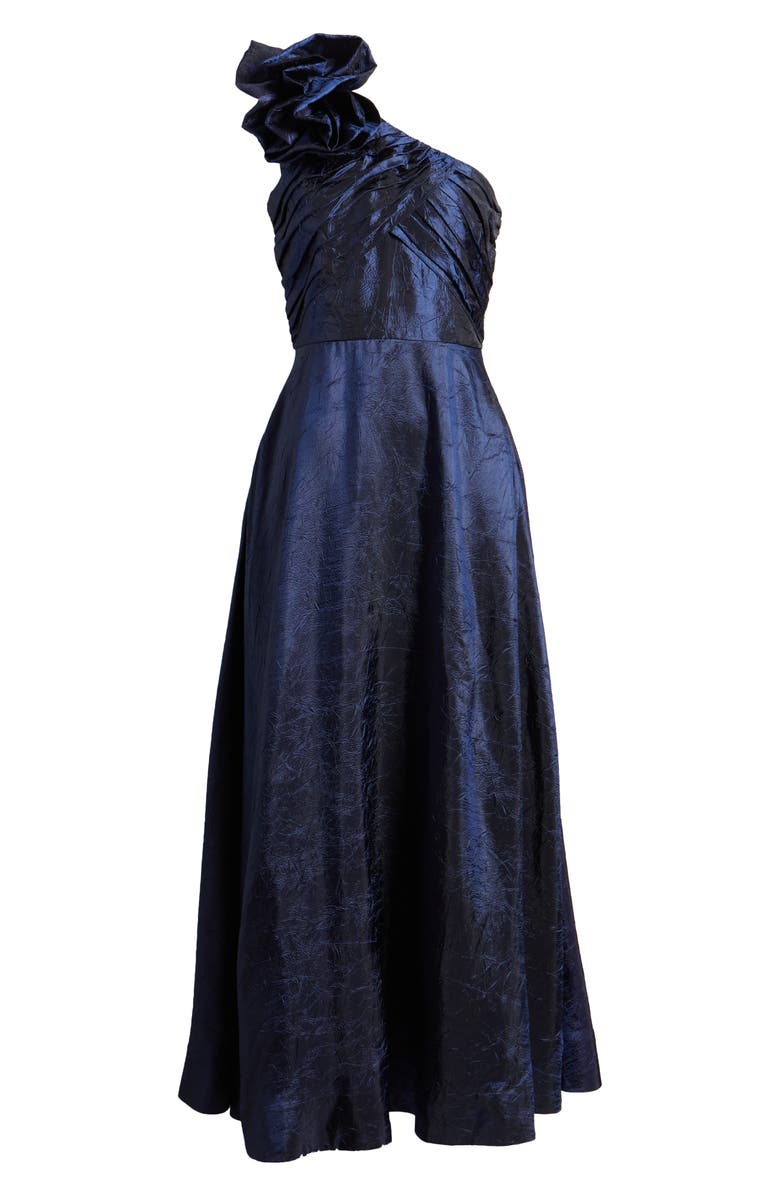 Tahari ASL Rosette One-Shoulder Ball Gown, Alternate, color, 