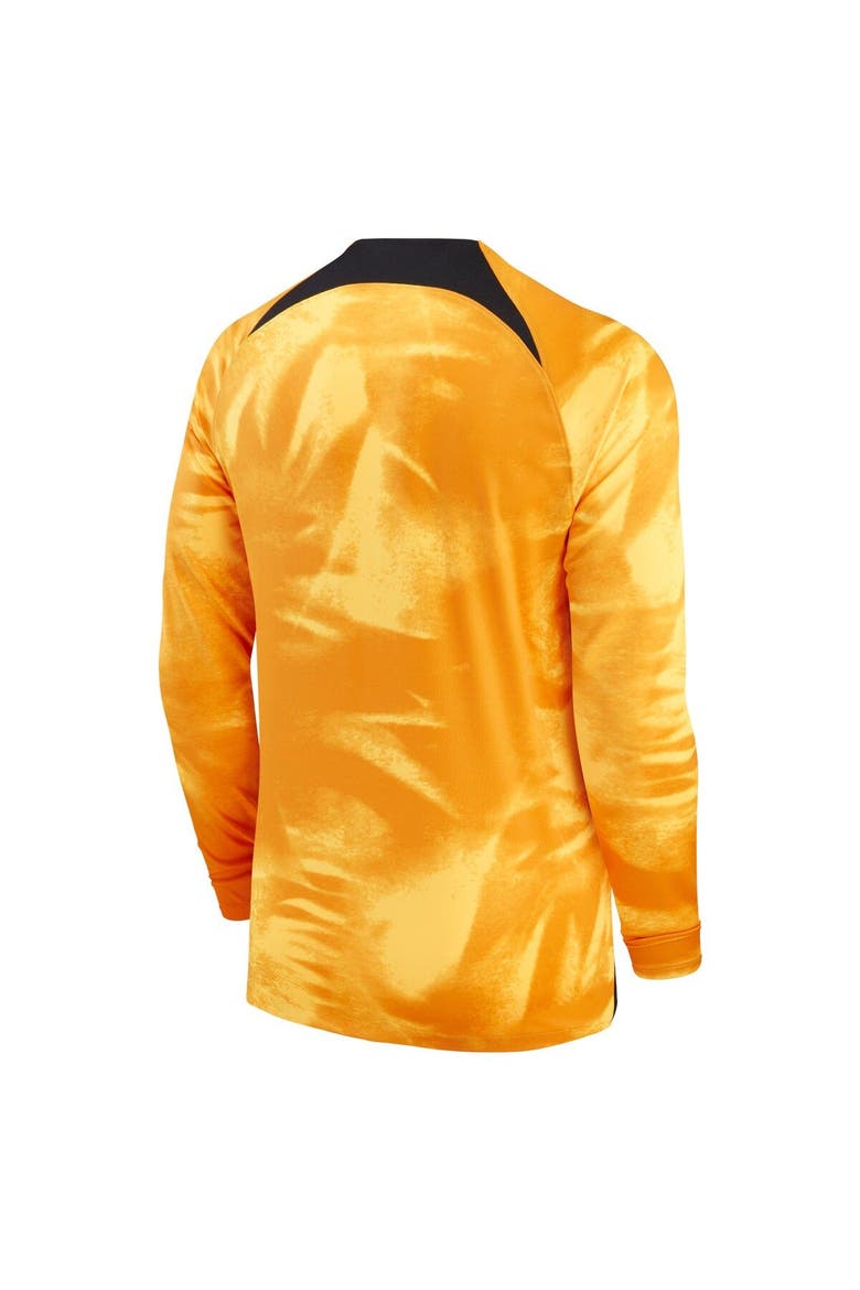 Men's Nike Orange Netherlands National Team 2022/23 Home Breathe Stadium Replica Blank Long Sleeve Jersey, Alternate, color, Orange