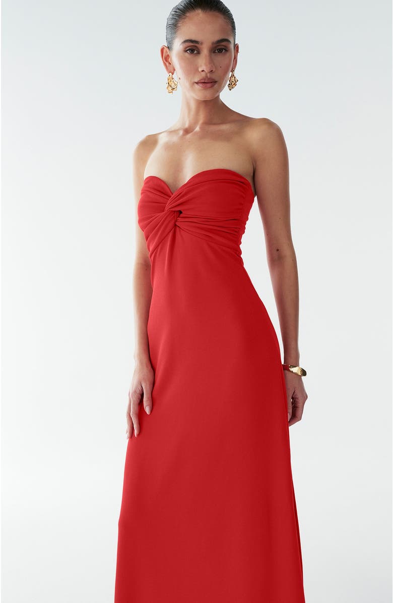 BWLDR Chase Maxi Dress, Alternate, color, Red