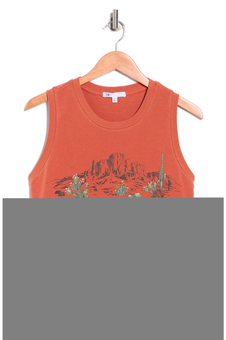 Desert Vibes French Terry Tank, Alternate, color, CANYON
