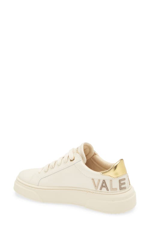 Valentino By Mario Valentino Alice Low Top Sneaker In White