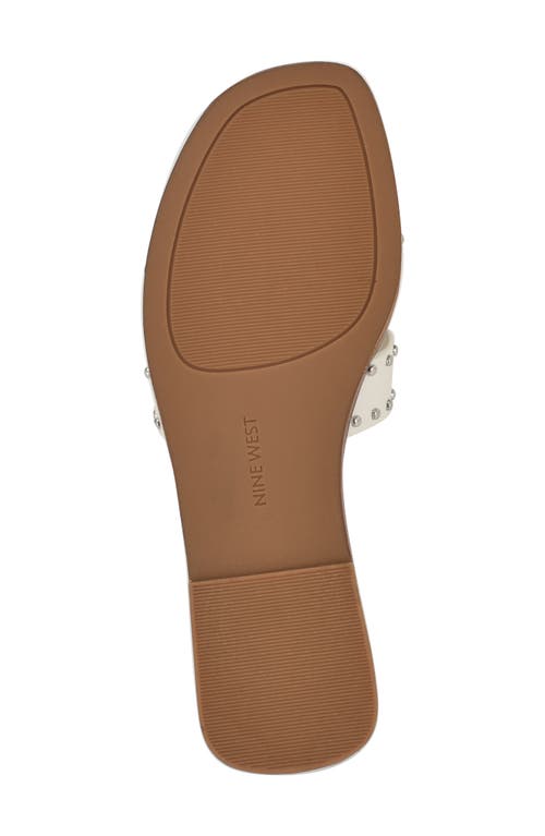 Nine West Giny Slide Sandal In White