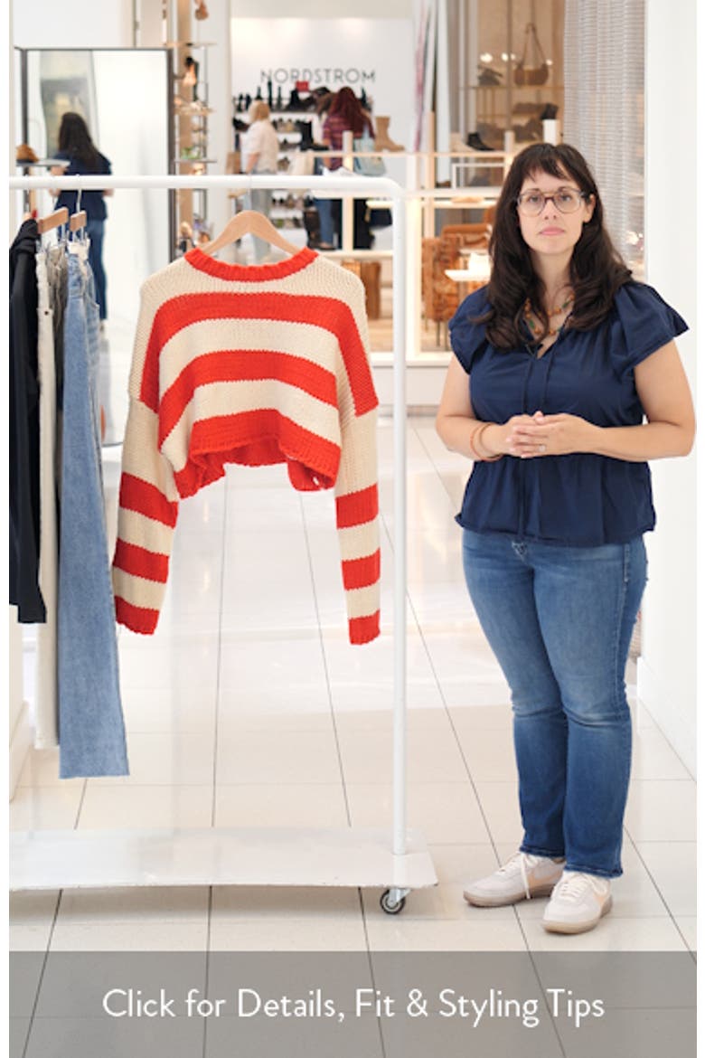 Ozzy Stripe Crop Sweater video
