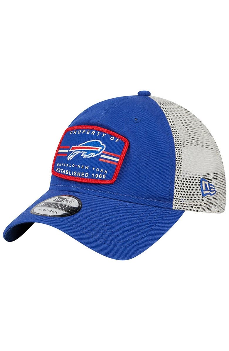 New Era Men's New Era  Royal Buffalo Bills Property Trucker 9TWENTY Adjustable Hat, Main, color, 