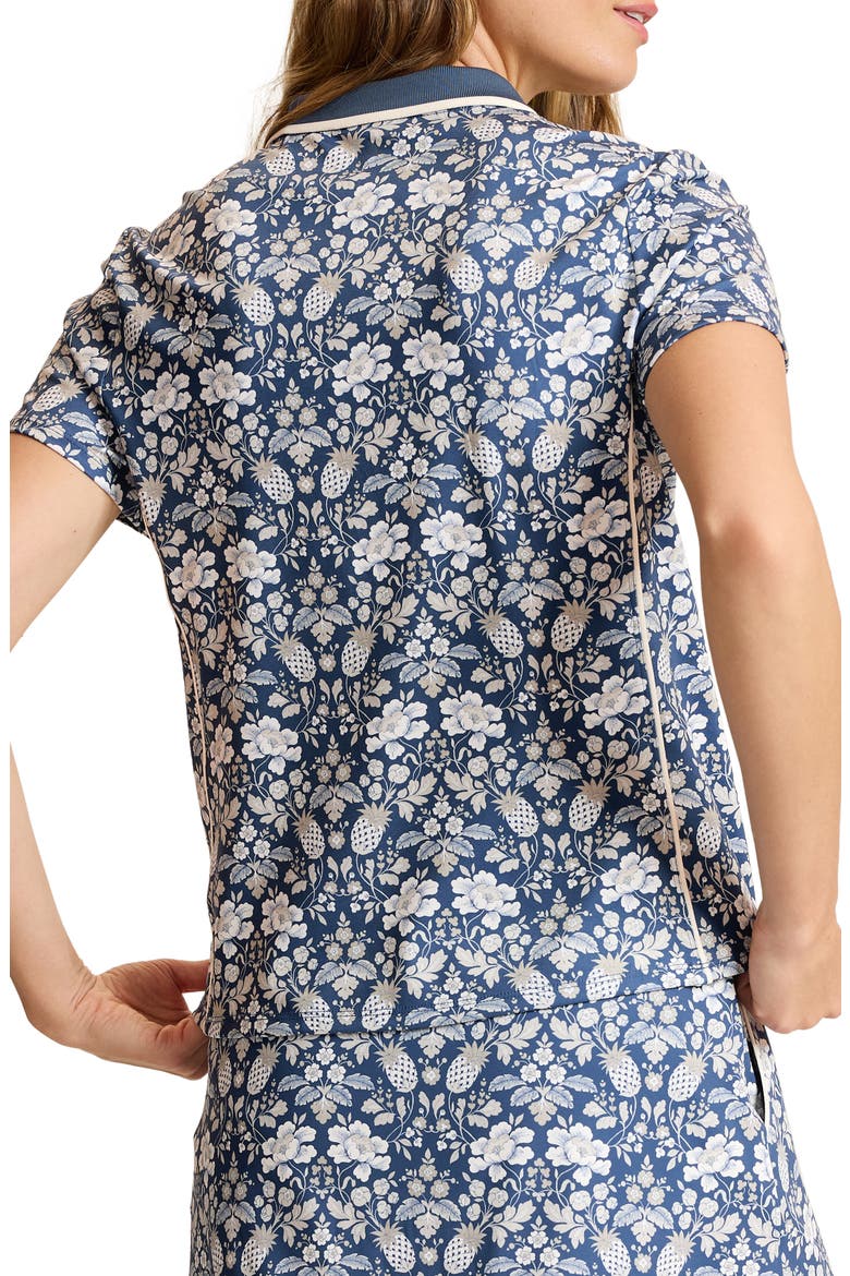 Tropical Reflection Short Sleeve Performance Polo, Alternate, color, DK BLUESTONE