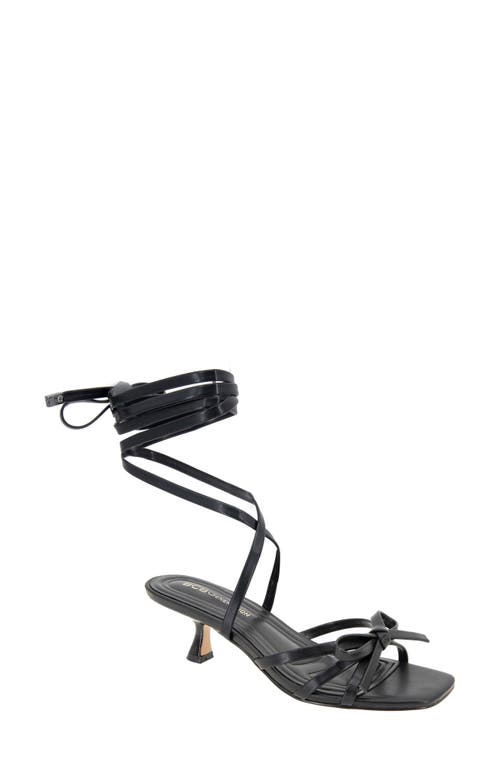 Bcbg Imerez Ankle Wrap Sandal In Black