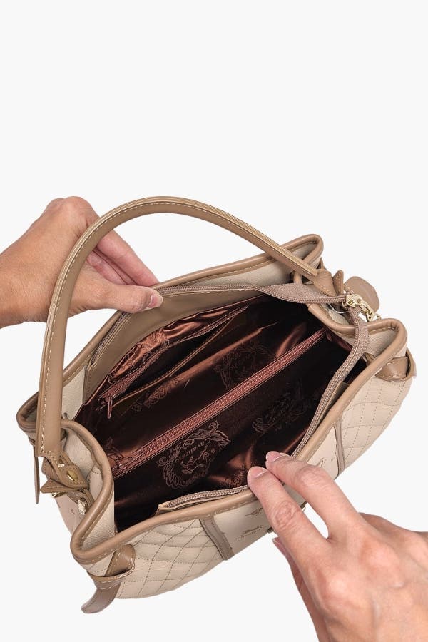Di Cavallo Handbag 627, Alternate, color, Beige