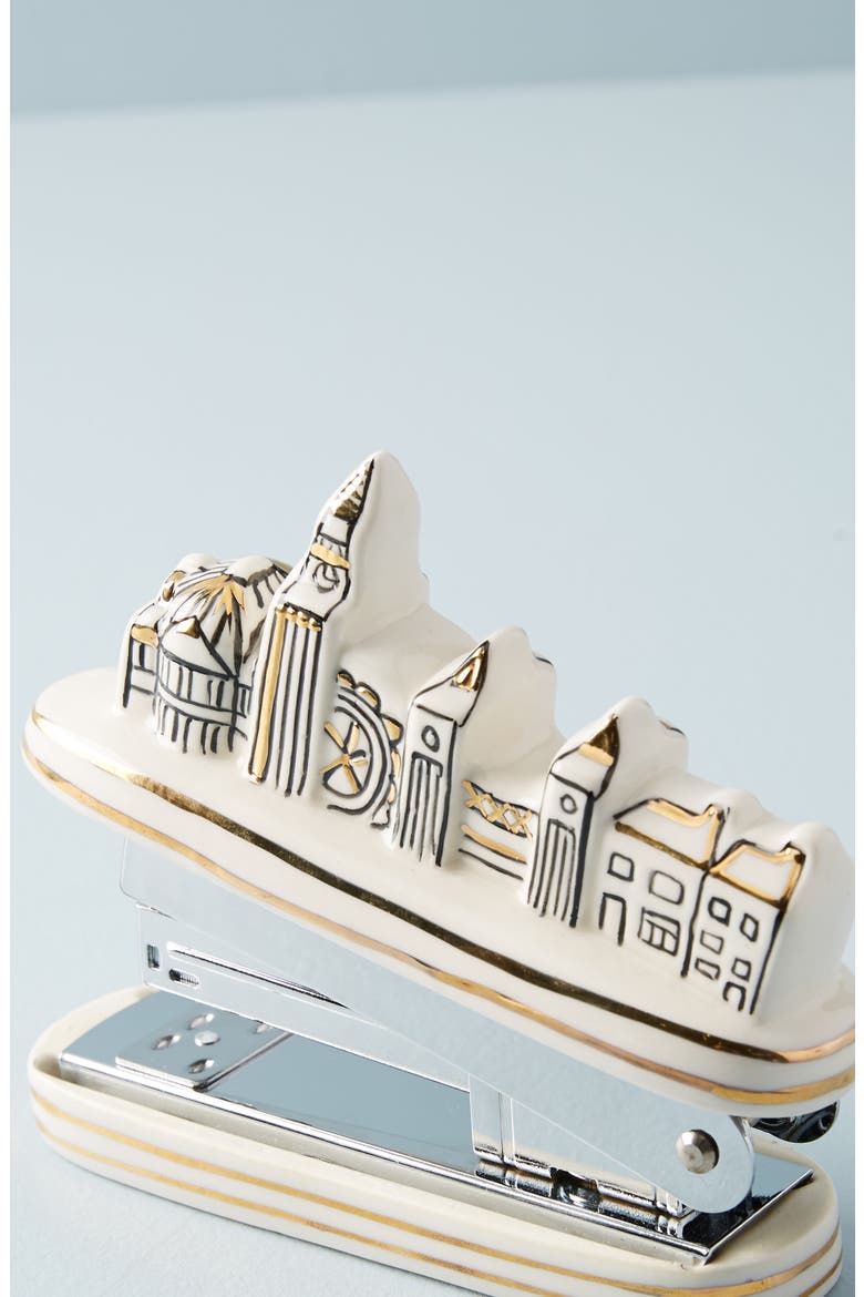 Anthropologie Cityscape Stapler, Alternate, color, BLACK AND WHITE COMBO
