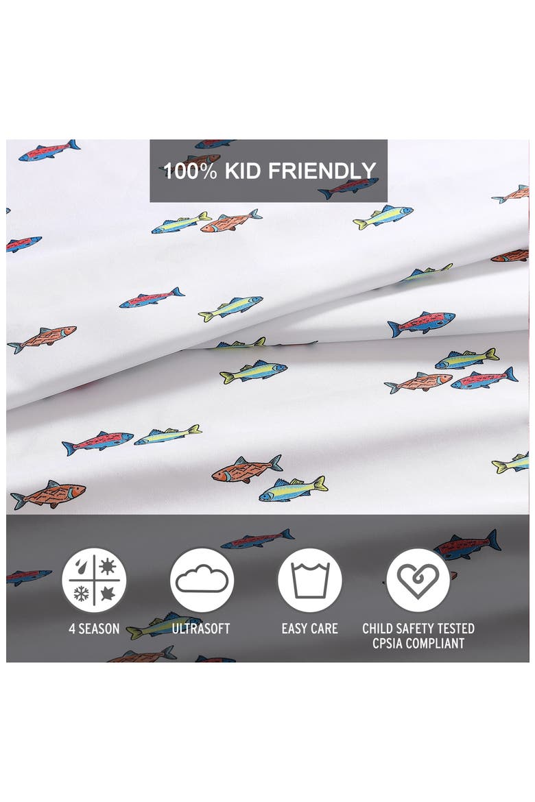 Fish Lake Sheet Set, Alternate, color, WHITE