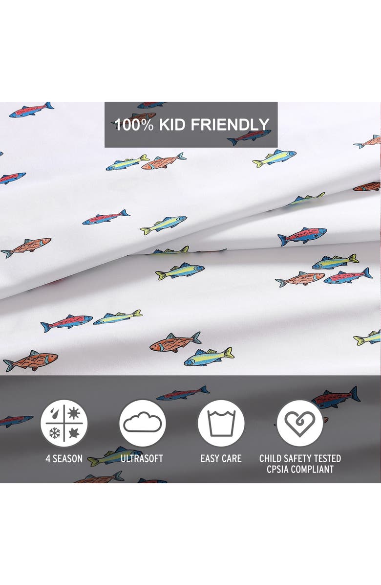 Eddie Bauer Fish Lake Sheet Set, Alternate, color, White
