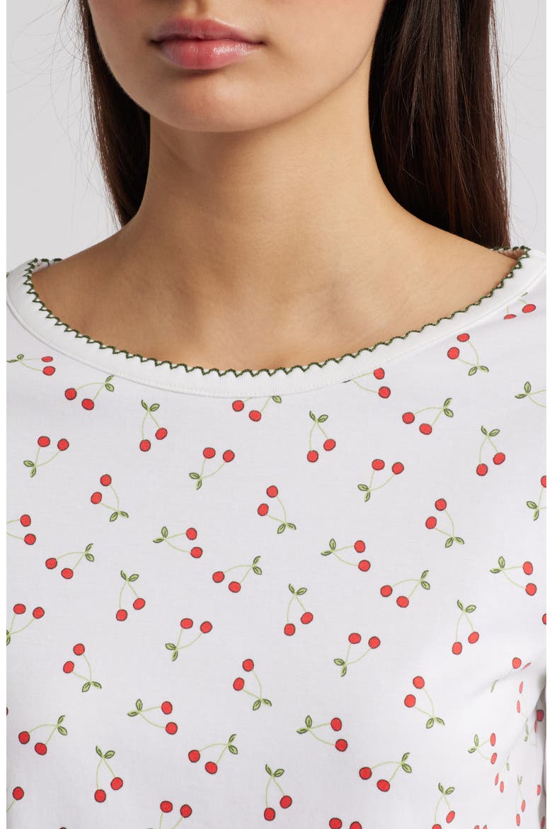 Ellie Cherry Pie Pima Cotton Pajamas, Alternate, color, CHERRY PIE