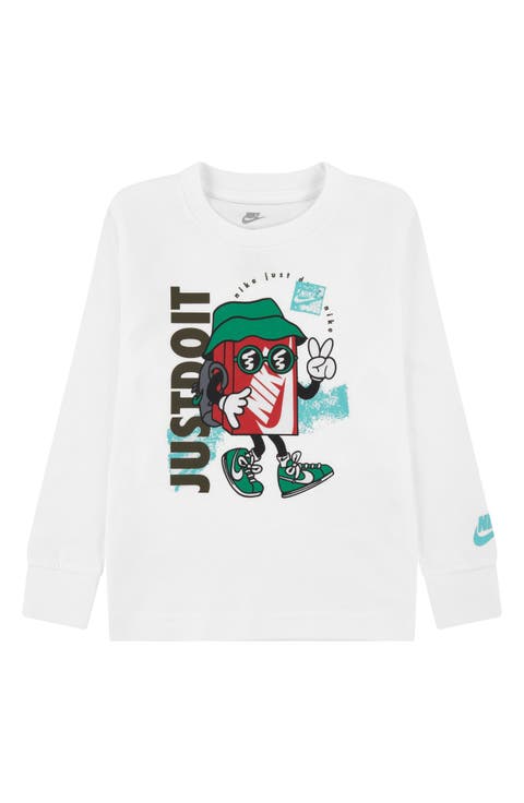 Kids' Boxy Peace Long Sleeve Graphic T-Shirt (Toddler & Little Kid)