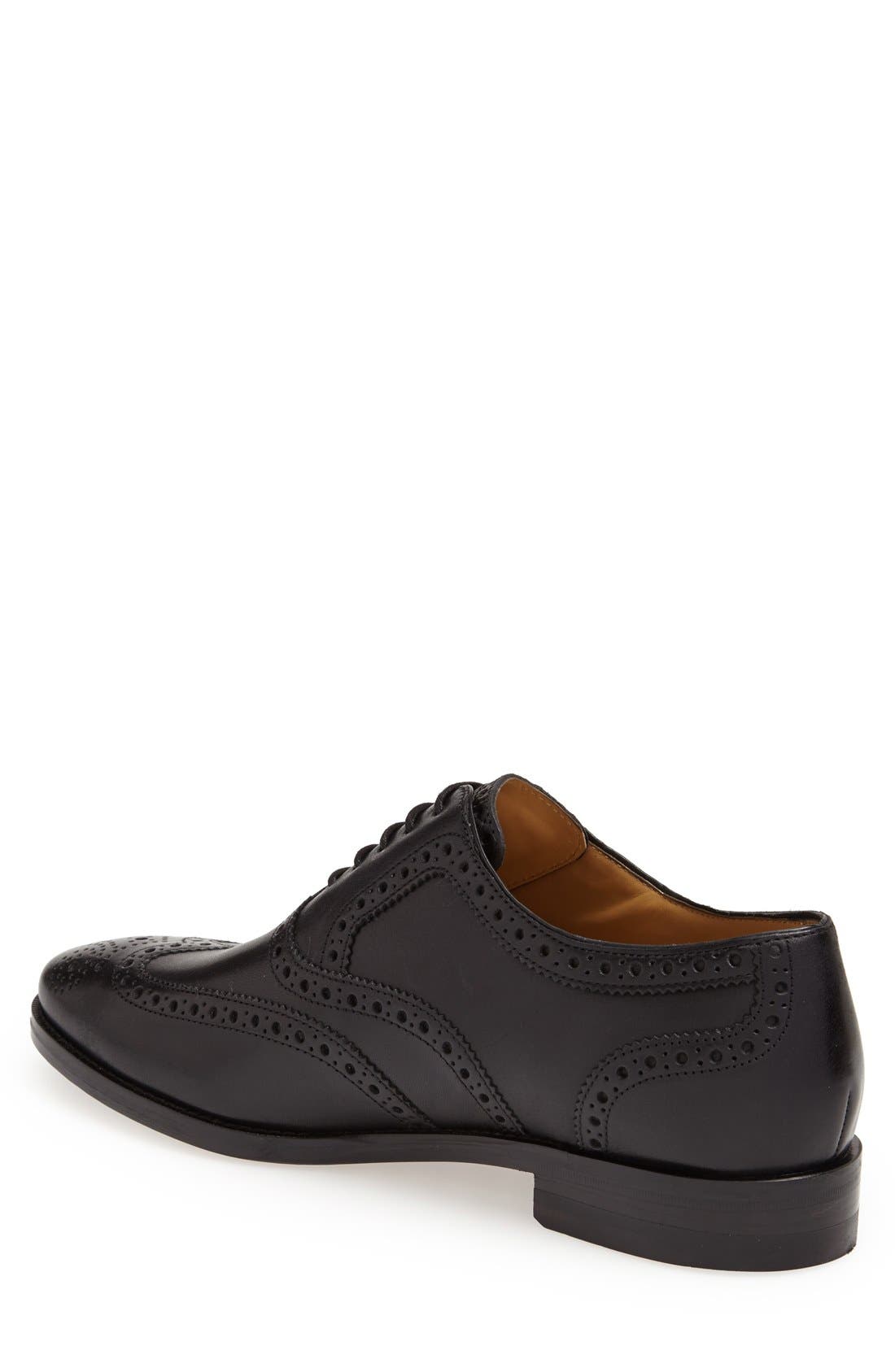 Cole Haan 'Cambridge' Wingtip, Alternate, color, Black