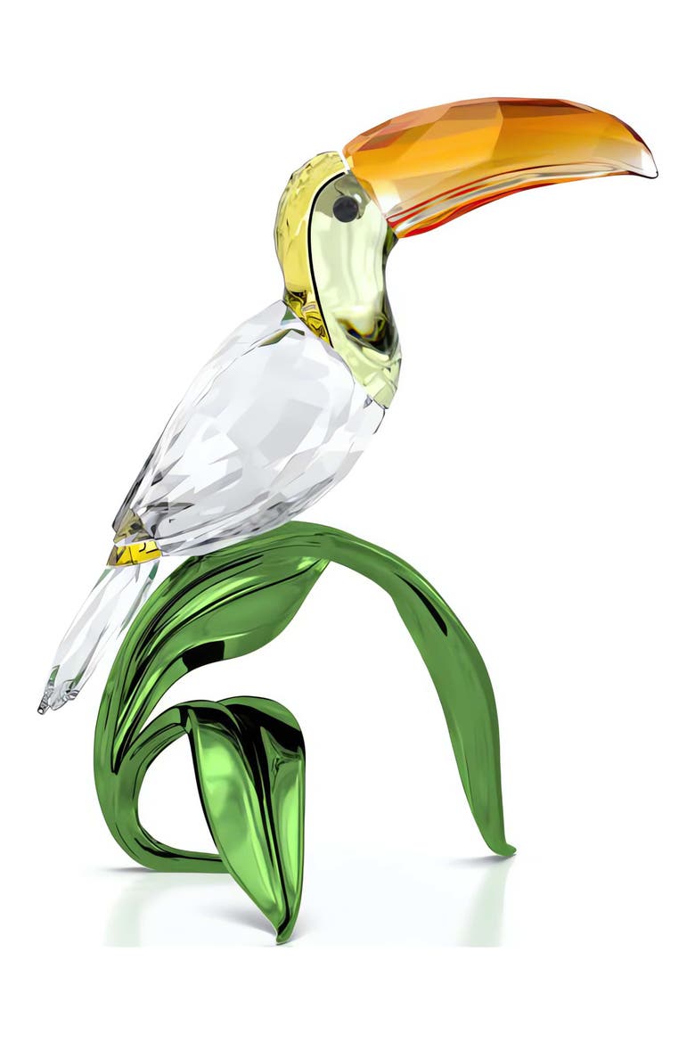 Idyllia Toucan Crystal Figurine, Alternate, color, WHITE