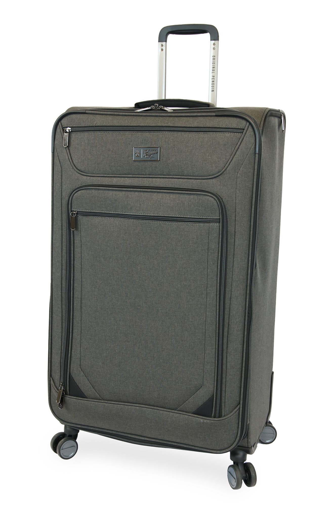 Original Penguin Hedge XL 3-Piece Softside Luggage Set, Main, color, Black Crosshatch