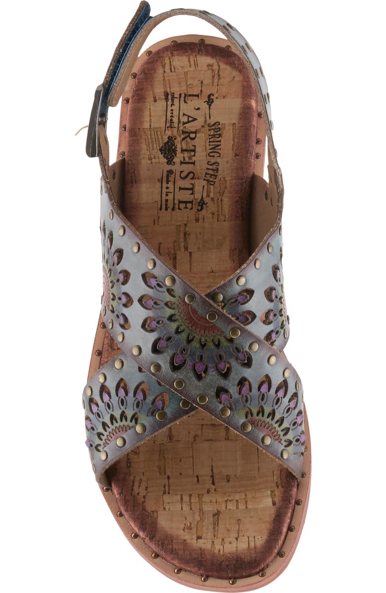 L'Artiste by Spring Step Crossroads Slingback Sandal, Alternate, color, Grey Multi