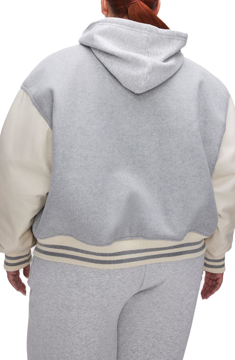 Good American Varsity Bomber Jacket, Alternate, color,