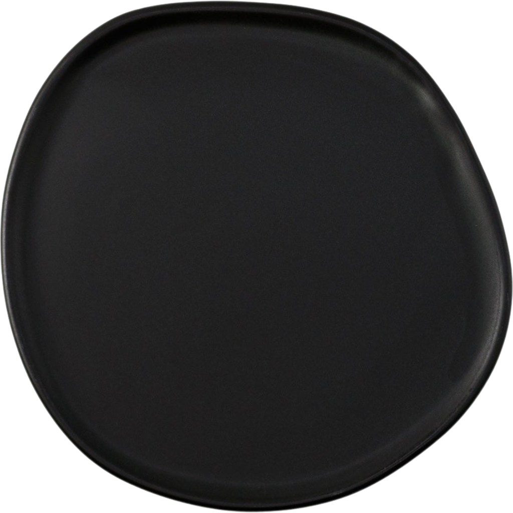 Haand Ripple Salad Plate In Black