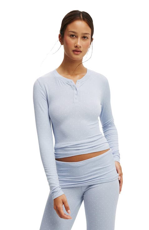 Women's Sleep Recovery Henley Long Sleeve