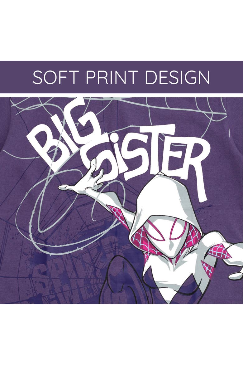 Spider-Man Graphic Short Sleeve T-Shirt, Alternate, color, Ghost Spider Dk Purple