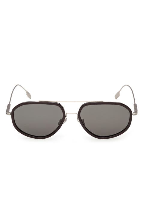 56mm Navigator Sunglasses