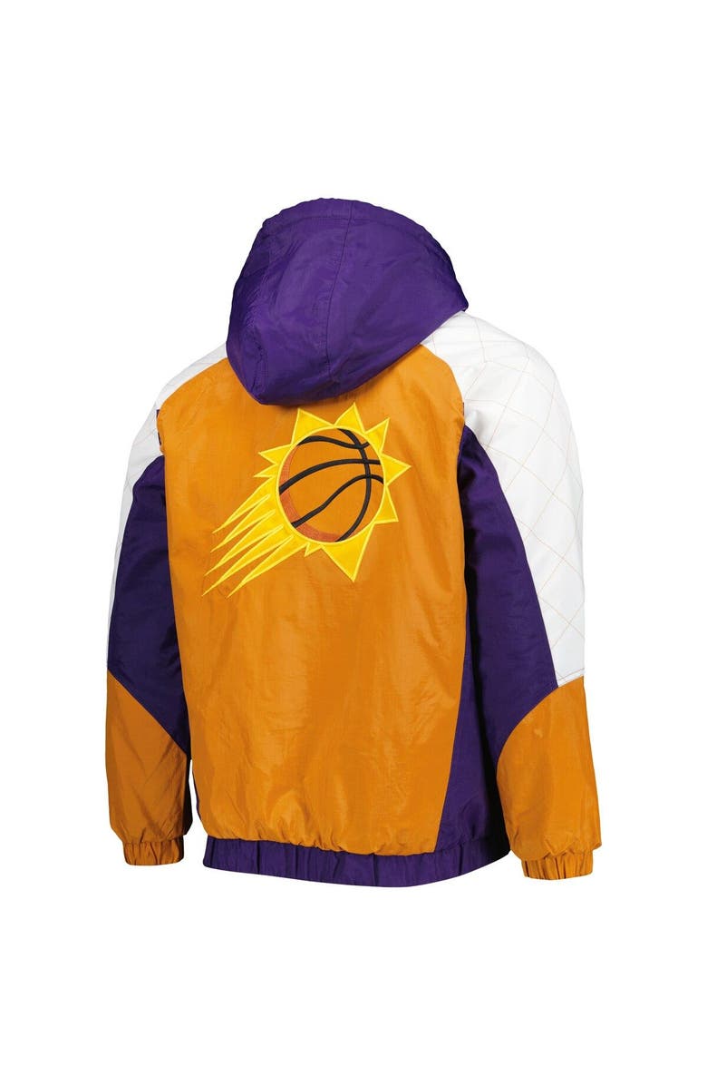 STARTER Men's Starter Purple Phoenix Suns Body Check Raglan Hoodie Half-Zip Jacket, Alternate, color, Purple