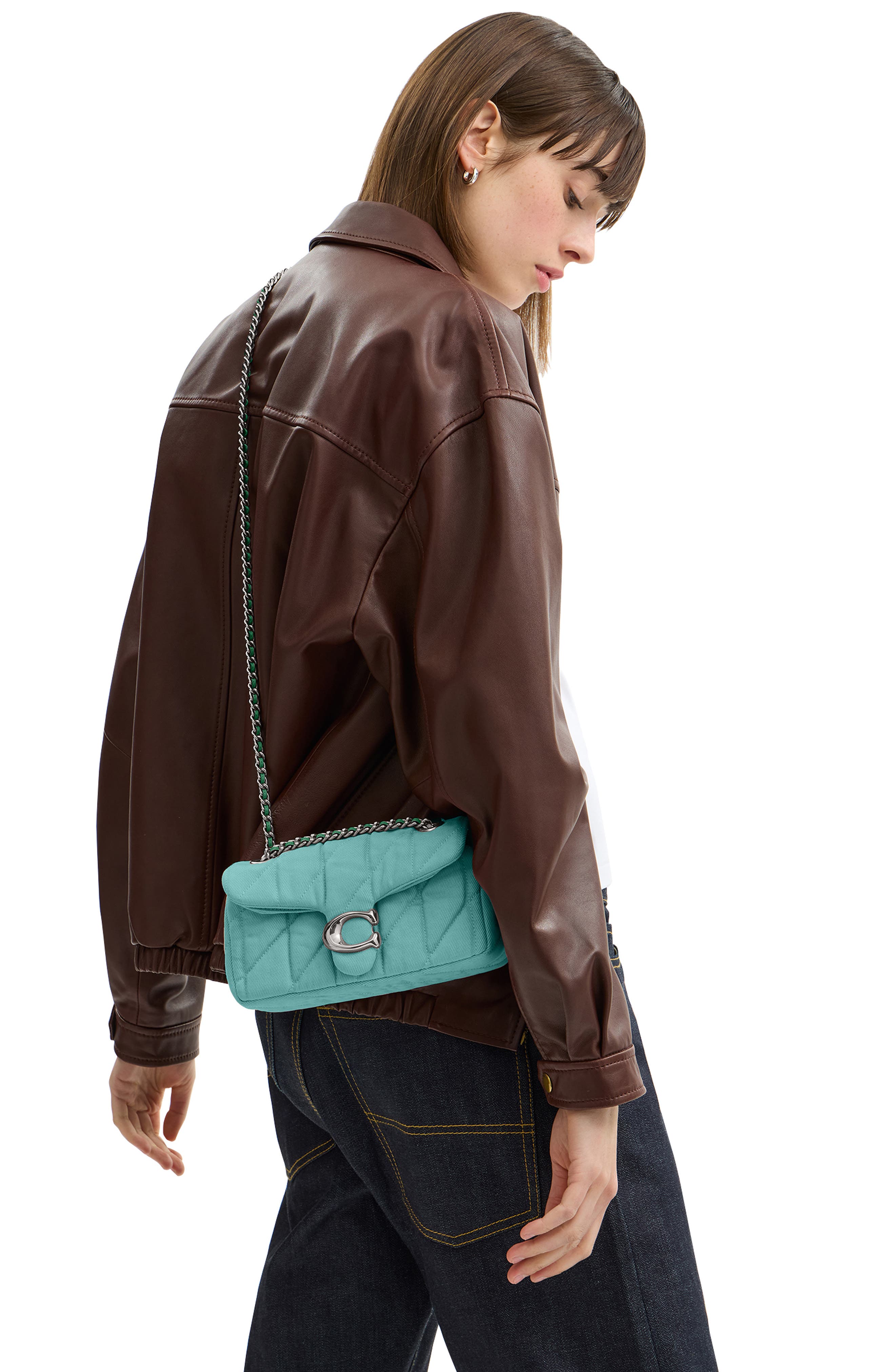 COACH Quilted Denim Tabby 20, Alternate, color, 