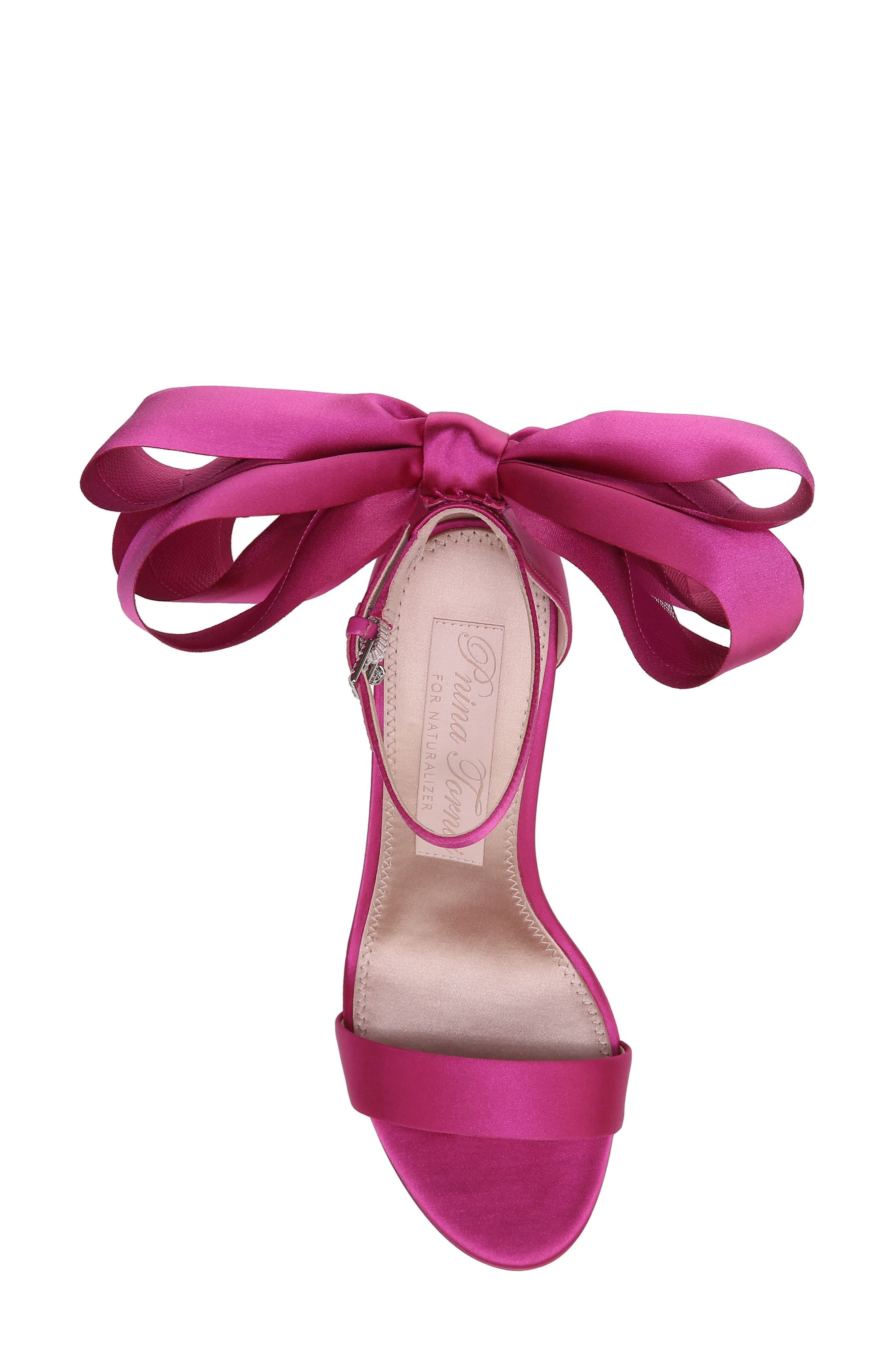Pnina Tornai for Naturalizer Amour Ankle Strap Sandal, Alternate, color, PINK FABRIC