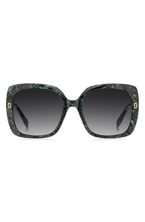 56mm Square Sunglasses