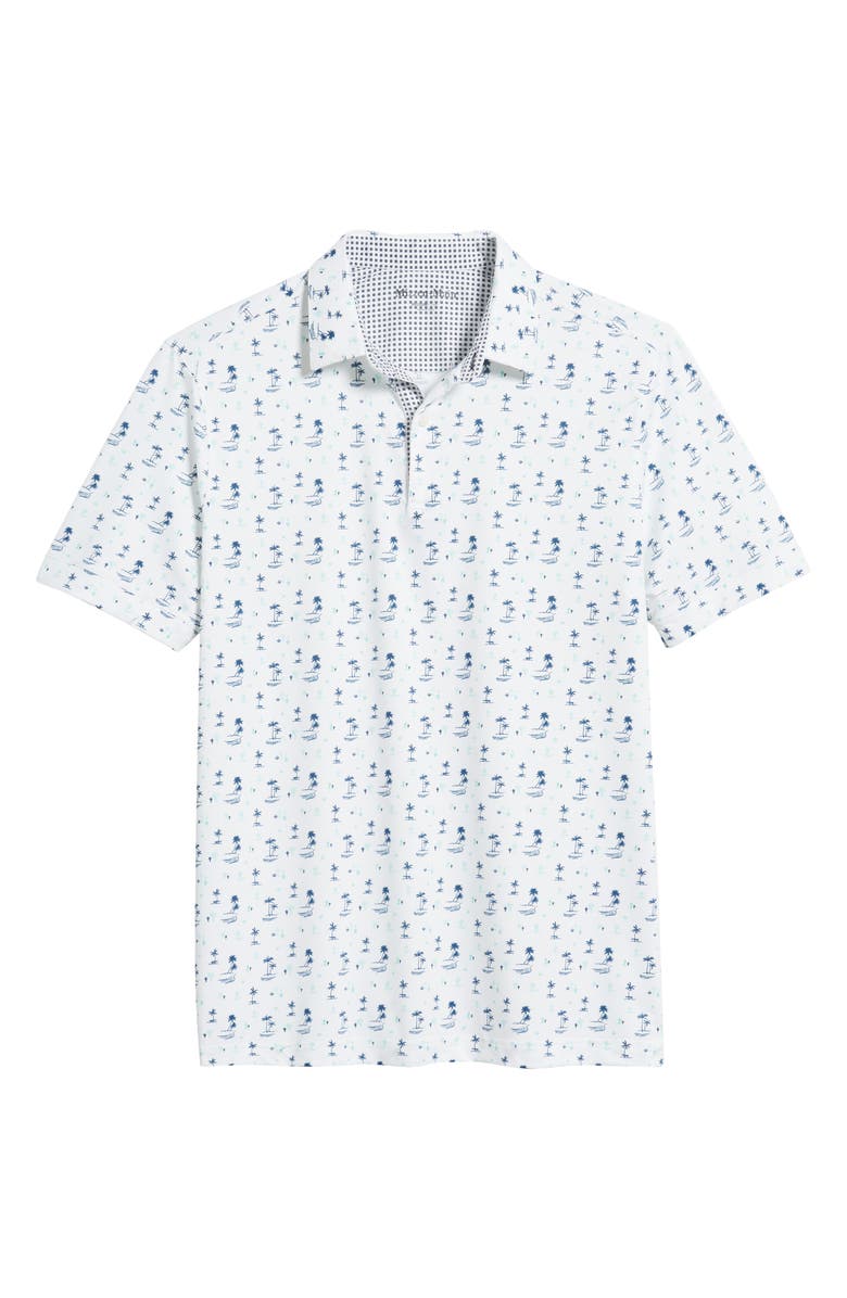 Mizzen+Main Halyard Trim Fit Print Performance Polo, Alternate, color, 