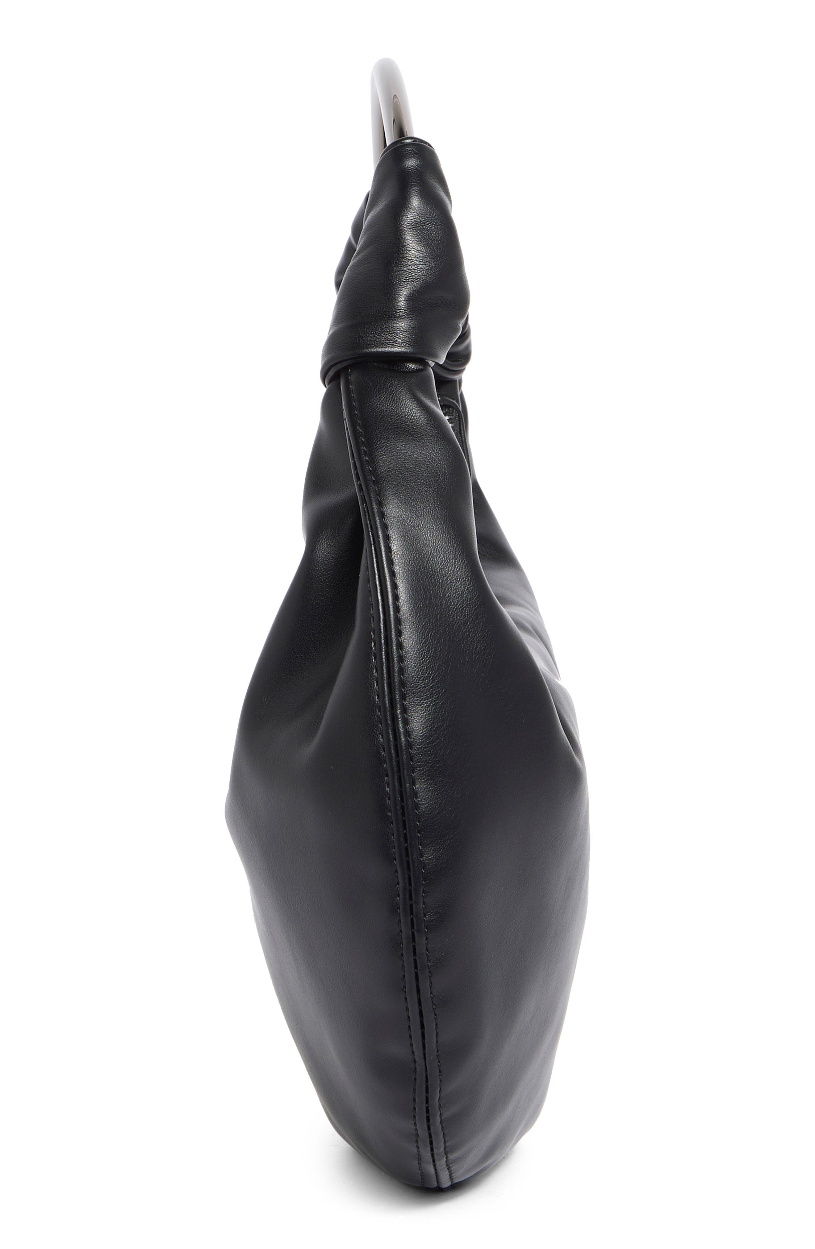 BCBG Knotted Top Handle Bag, Alternate, color, Black