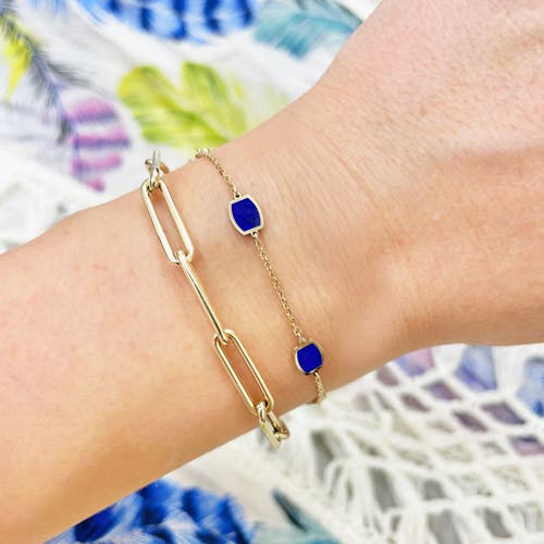The Lovery Fine Jewelry Lapis Icon Bracelet In Blue