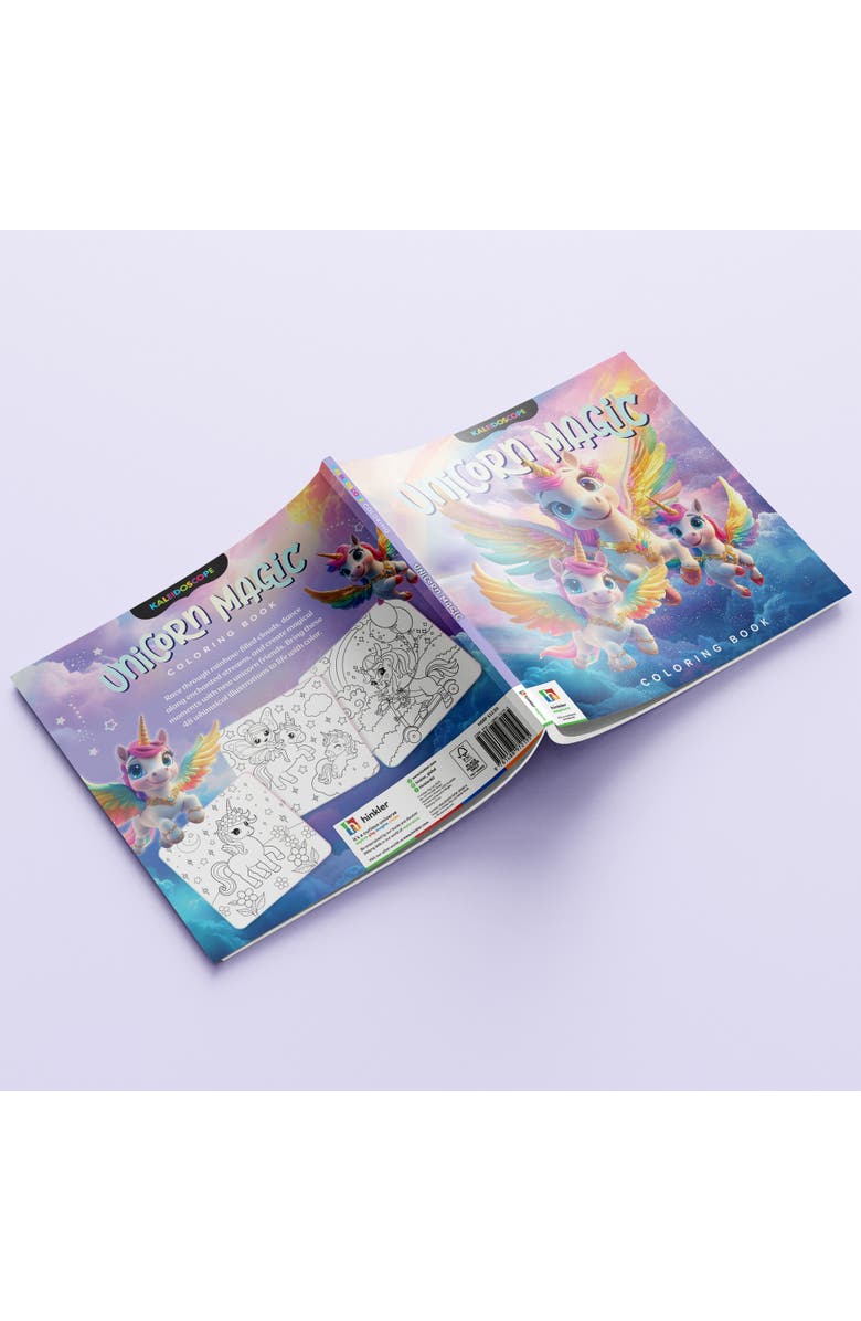 KALEIDOSCOPE Coloring Book, Unicorn Magic, 96 Pages, Kids 8+, Alternate, color, Multicolored