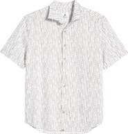 johnnie-O Pendola Stripe Short Sleeve Button-Up Shirt