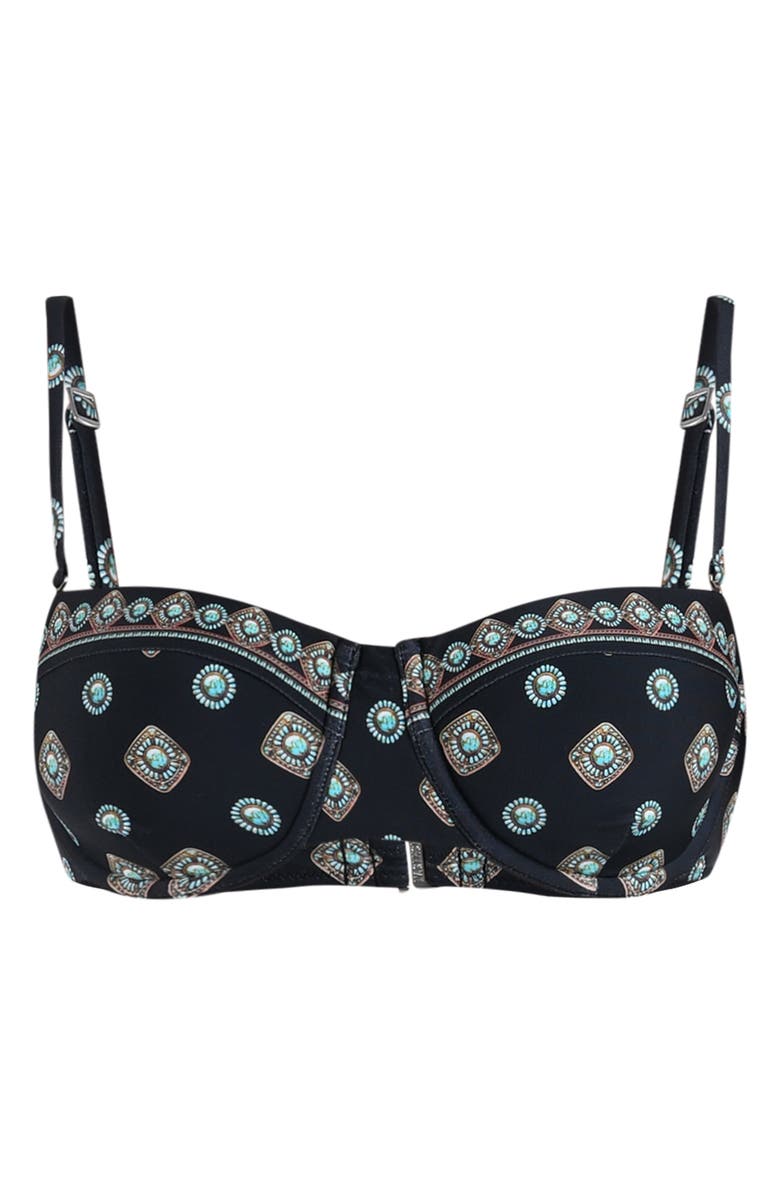 L'AGENCE Alexandra Underwire Bikini Top, Alternate, color, Black