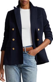 Polo Ralph Lauren Double Breasted Knit Blazer