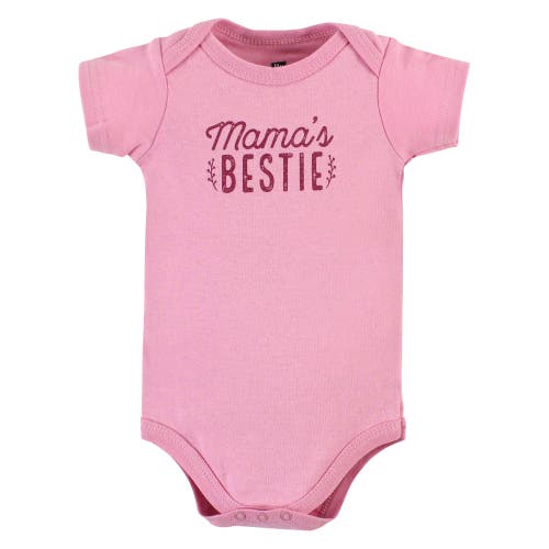 Hudson Baby Comfortable All-cotton Bodysuit 3pk In Blue