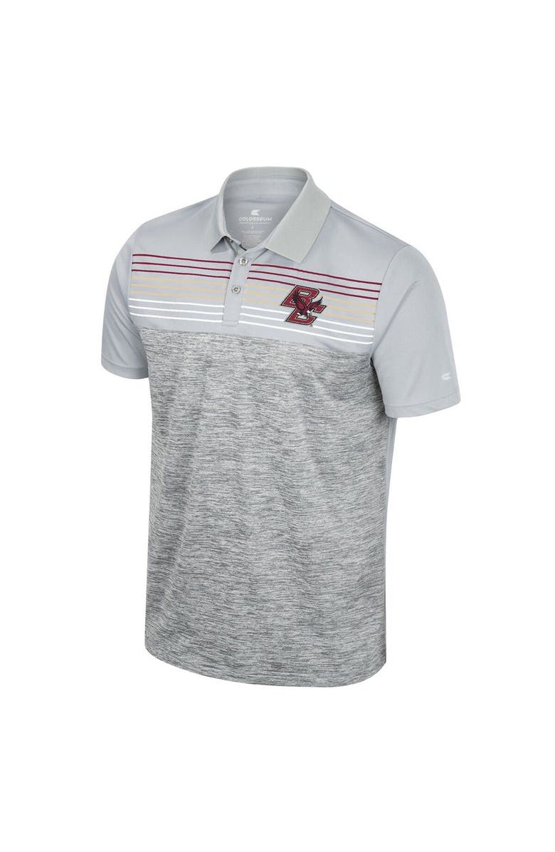 COLOSSEUM Men's Colosseum Gray Boston College Eagles Cybernetic Polo, Alternate, color, Gray